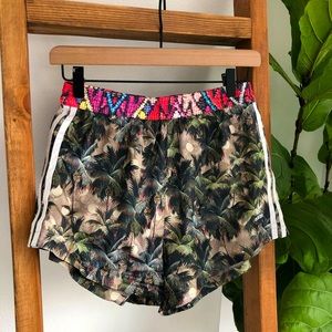 Adidas High Rise Rio Print Shorts